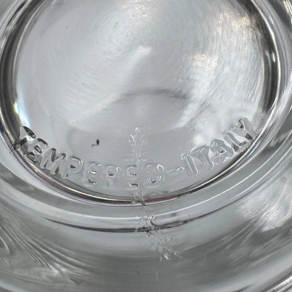 Bormioli Rocco Oslo Tempered Glass Coffee Cups Set of 4 Stainless‎ Steel Handles